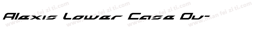 Alexis Lower Case Ou字体转换